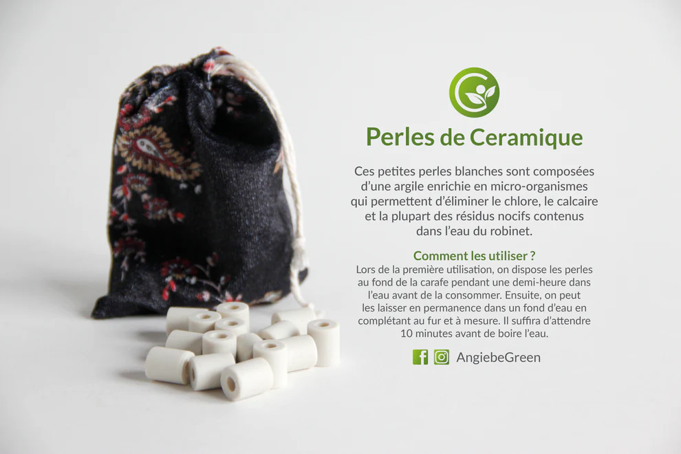 Perles de céramique (dans pochon en coton bio) – Image 3