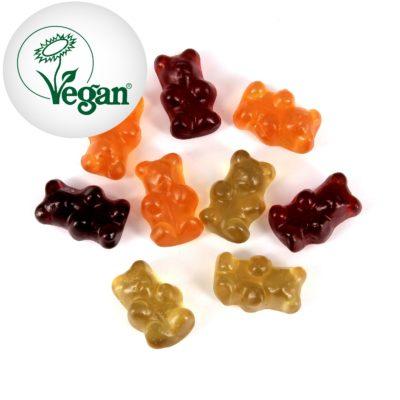 Bonbons vegan en forme d'oursons