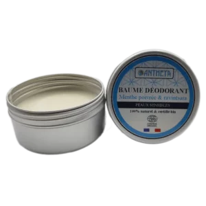 Baume déodorant solide végétal bio - Menthe poivrée et ravintsara - Antheya - Calais (59) (Copie)