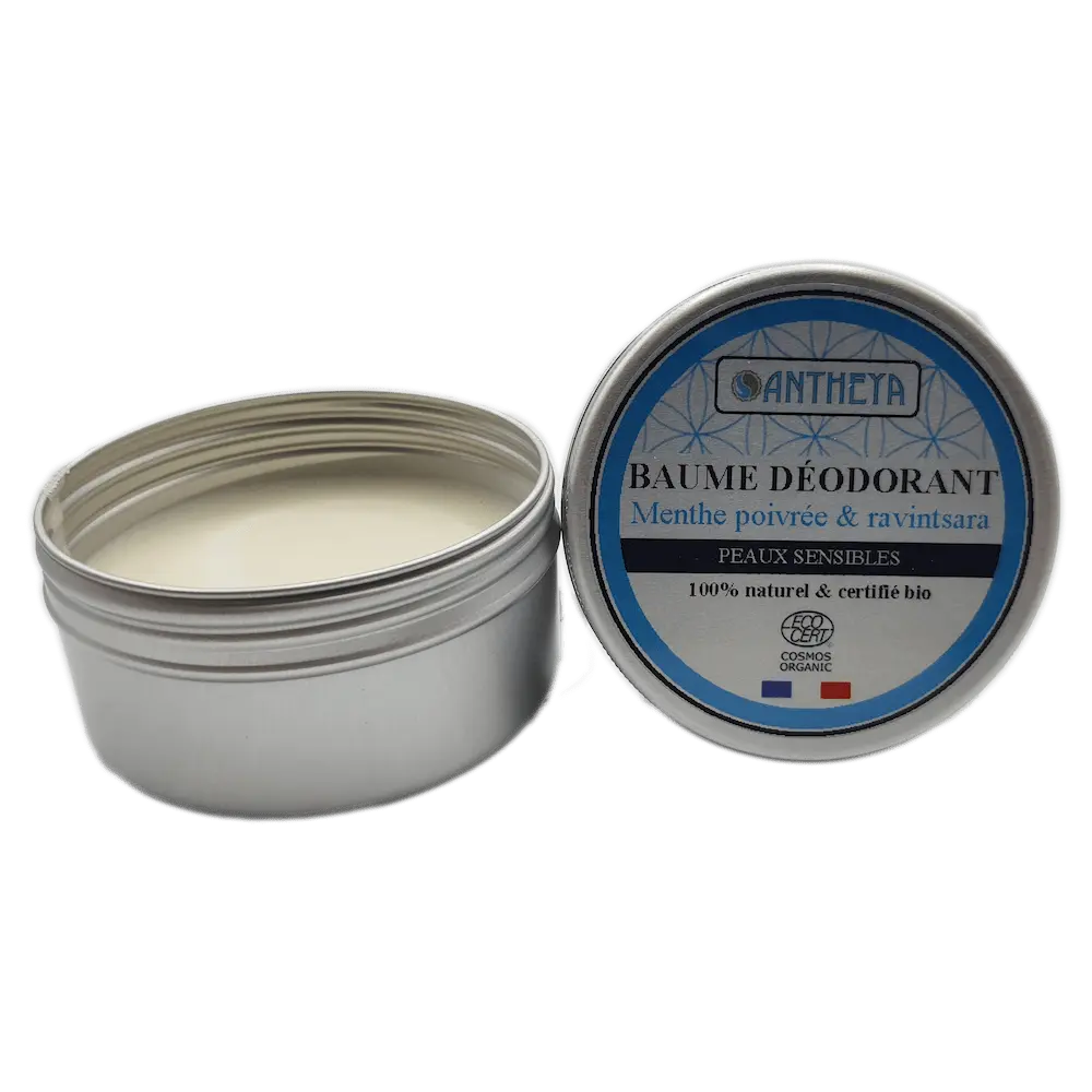 Baume déodorant solide végétal bio - Menthe poivrée et ravintsara - Antheya - Calais (59) (Copie)